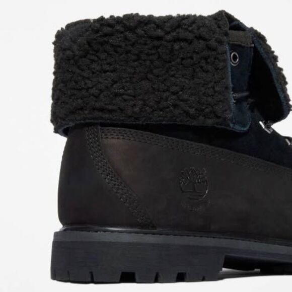 Timberland women’s warm line waterproof roll top boot Black - Picture 5 of 7